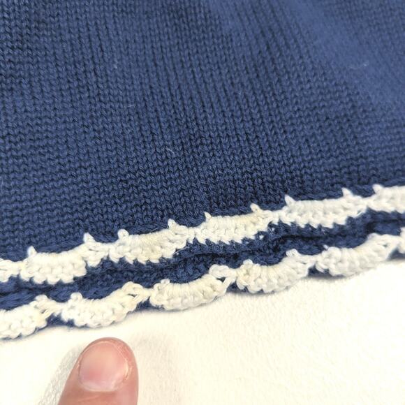 Janie and Jack Dress Girls Sz 3T Navy Sweater Dress Cap Sleeve Classy 2010 - Picture 4 of 6